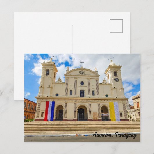 Asunción, Paraguay Postkarte (Vorne/Hinten)