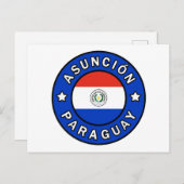 Asunción Paraguay Postkarte (Vorne/Hinten)