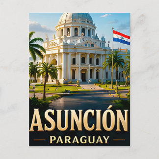 📍 Asunción Paraguay Reise Andenken Postkarte
