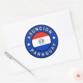 Asunción Paraguay Runder Aufkleber (Umschlag)