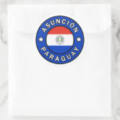 Asunción Paraguay Runder Aufkleber (Tasche)