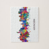 Asunción Paraguay Skyline Puzzle (Vertikal)