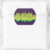 Asuncion Paraguay Skyline Runder Aufkleber (Tasche)