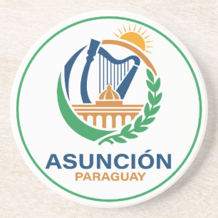 Asunción Paraguay Südamerika Getränkeuntersetzer
