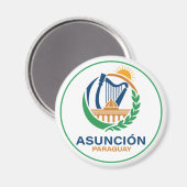 Asunción Paraguay Südamerika Magnet (Vorderseite/Rückseite)