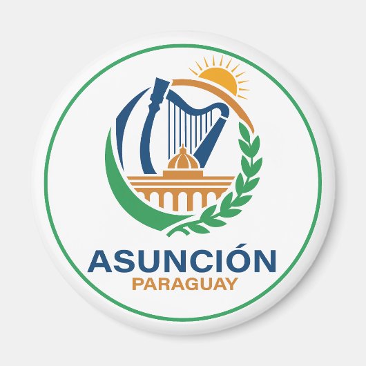Asunción Paraguay Südamerika Magnet (Vorne)