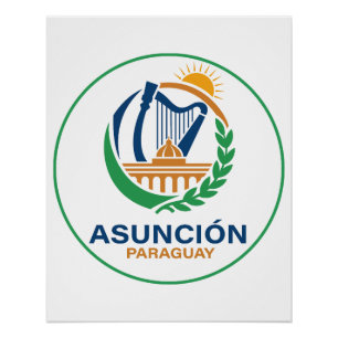 Asunción Paraguay Südamerika Poster