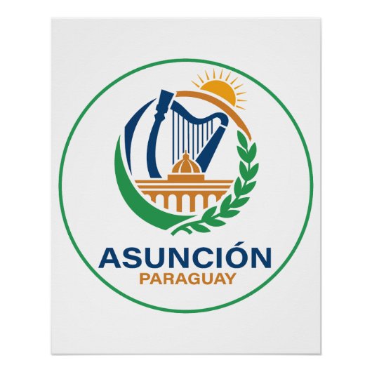 Asunción Paraguay Südamerika Poster (Vorderseite)