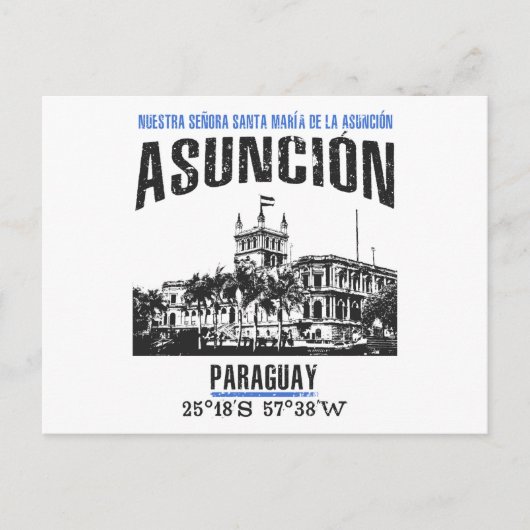 Asunción Postkarte (Vorderseite)