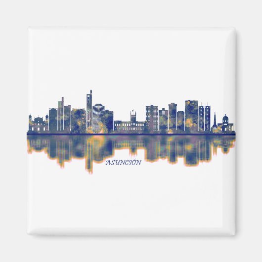 Asunción Skyline Magnet (Vorne)