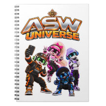 ASW-Universum Süße KI-Roboter-Crew Spiralblock