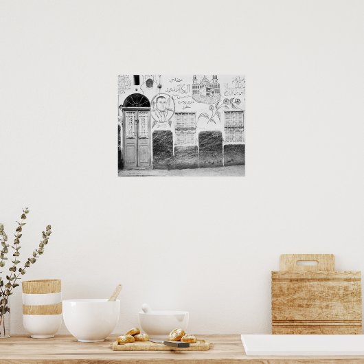Aswan Ägypten, dekoriertes Haus Poster (Küche)