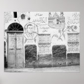 Aswan Ägypten, dekoriertes Haus Poster (Vorne)