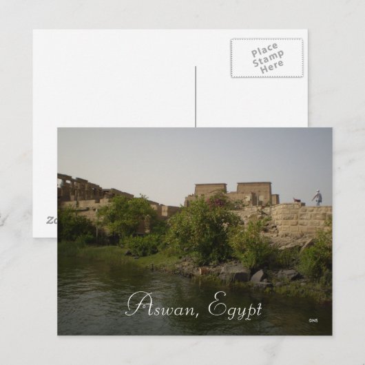 Aswan, Ägypten Postkarte (Vorne/Hinten)