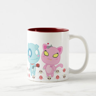 Asyl u. Nadel Valentinsgruß - mein Herz ist Ihr Zweifarbige Tasse