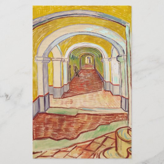 Asylkorridor (von Vincent van Gogh) Briefpapier (Vorderseite)