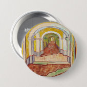 Asylkorridor (von Vincent van Gogh) Button (Vorne & Hinten)