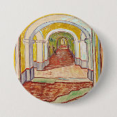Asylkorridor (von Vincent van Gogh) Button (Vorderseite)