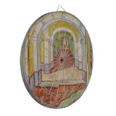 Asylkorridor (von Vincent van Gogh) Dartscheibe (Vorderseite Links)