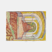 Asylkorridor (von Vincent van Gogh) Fleecedecke (Vorderseite (Horizontal))