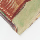 Asylkorridor (von Vincent van Gogh) Fleecedecke (Ecke)