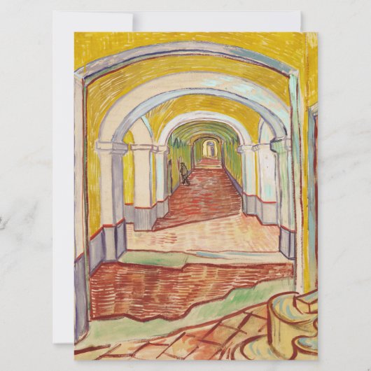 Asylkorridor (von Vincent van Gogh) Karte (Vorderseite)