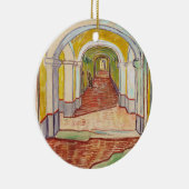 Asylkorridor (von Vincent van Gogh) Keramik Ornament (Rechts)