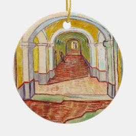 Asylkorridor (von Vincent van Gogh) Keramik Ornament