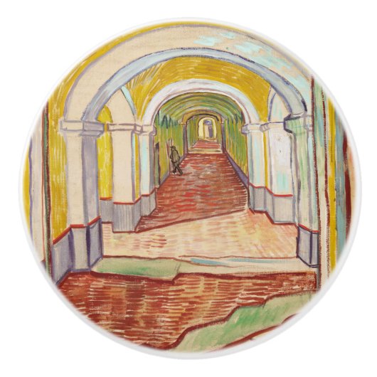 Asylkorridor (von Vincent van Gogh) Keramikknauf (Vorderseite)