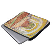 Asylkorridor (von Vincent van Gogh) Laptopschutzhülle (Vorne Knopf)