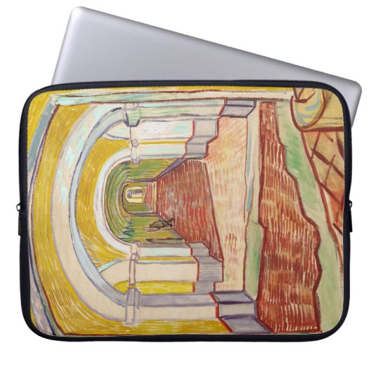 Asylkorridor (von Vincent van Gogh) Laptopschutzhülle (Vorderseite)