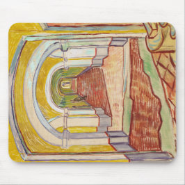 Asylkorridor (von Vincent van Gogh) Mousepad