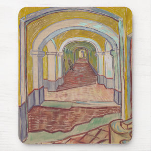 Asylkorridor von Vincent Van Gogh Mousepad