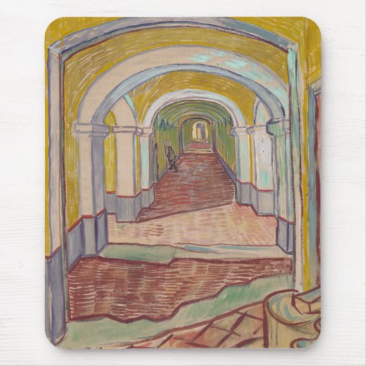 Asylkorridor von Vincent Van Gogh Mousepad (Vorne)