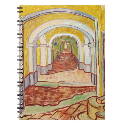 Asylkorridor (von Vincent van Gogh) Notizblock (Vorderseite)