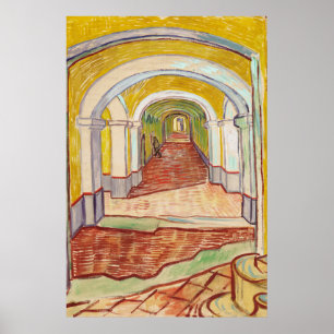 Asylkorridor (von Vincent van Gogh) Poster