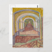 Asylkorridor von Vincent Van Gogh Postkarte (Vorne/Hinten)