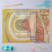 Asylkorridor (von Vincent van Gogh) Seidenpapier (Basteln)