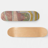 Asylkorridor von Vincent Van Gogh Skateboard (Horizontal)