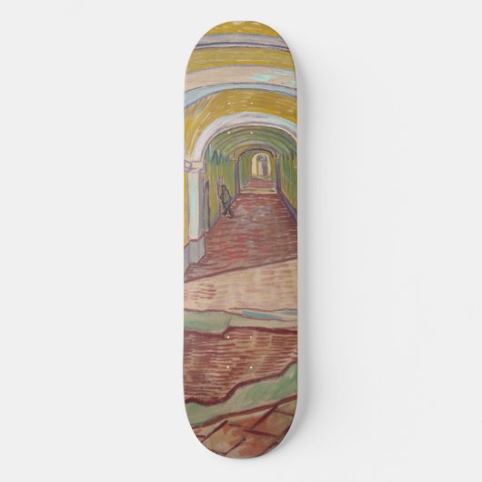 Asylkorridor von Vincent Van Gogh Skateboard (Vorderseite)