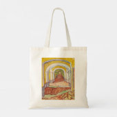 Asylkorridor (von Vincent van Gogh) Tragetasche (Rückseite)