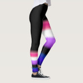 Asymetrische genderfluid Stolz-Flaggen-Leggings Leggings (Rechts)