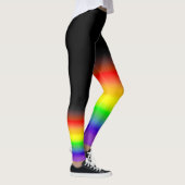 Asymetrische Regenbogenbraunschwarz-Gay Leggings (Rechts)