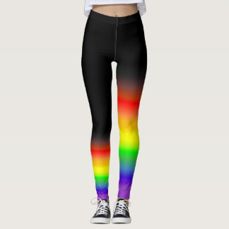 Asymetrische Regenbogenbraunschwarz-Gay Leggings