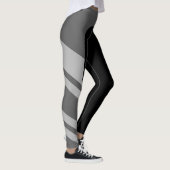 Asymetrische Seitenband-Monochrom-Leggings Leggings (Rechts)