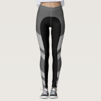 Asymetrische Seitenband-Monochrom-Leggings