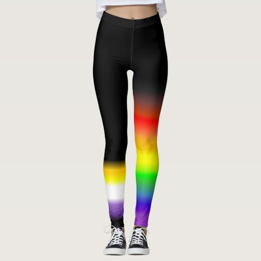 Asymetrischer nonbinary homosexueller leggings (Vorderseite)