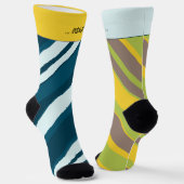 Asymmetric Stripes Mixup 3 and 5, Crazy Socken (Gewinkelt)