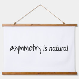 Asymmetrie ist ein Naturholztapeten Wandteppich Mit Holzrahmen