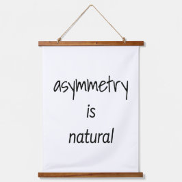 Asymmetrie ist ein Naturholztapeten Wandteppich Mit Holzrahmen